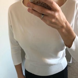 Milly Size Petite White Sweater